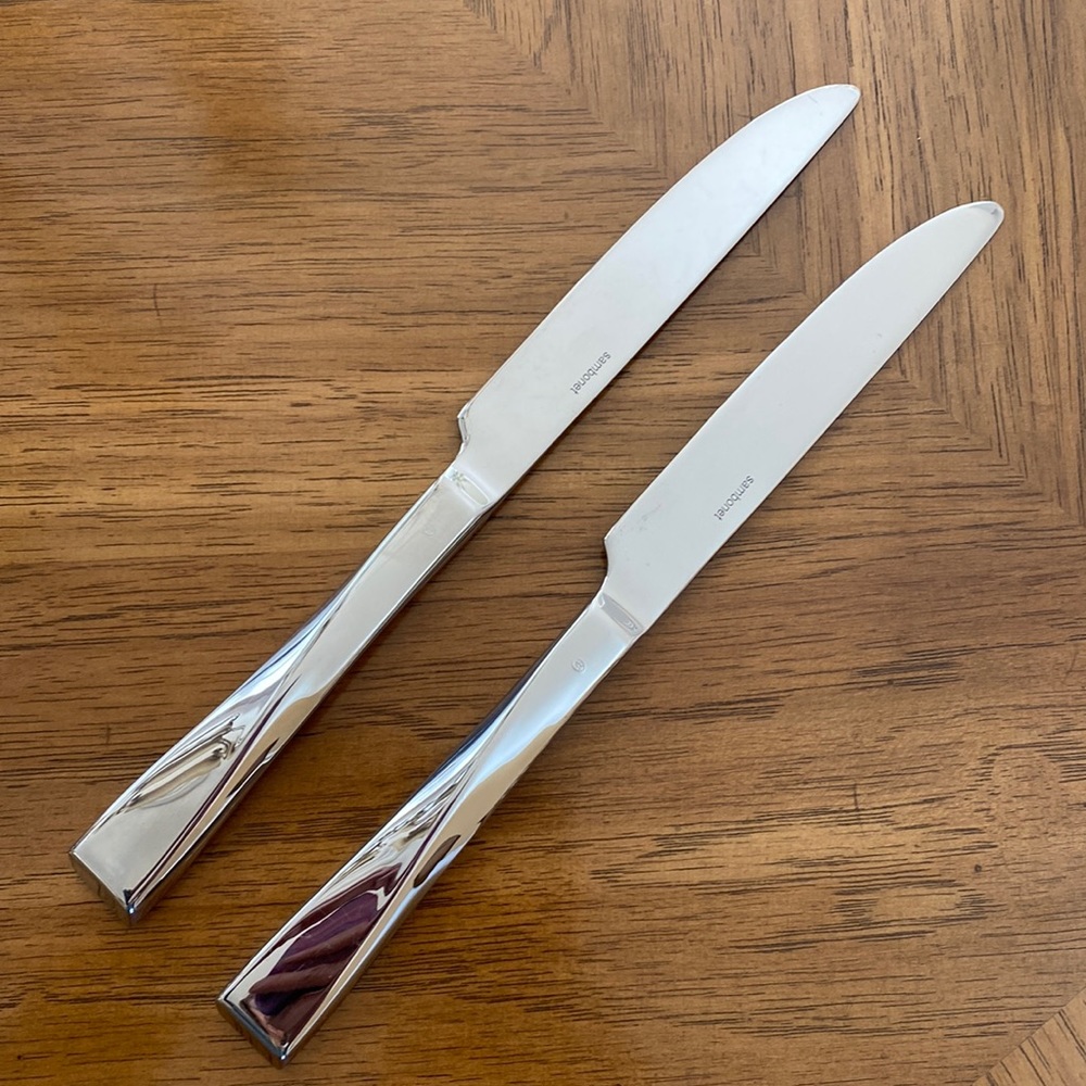 SAMBONET TWIST PATTERN 2 TABLE KNIVES